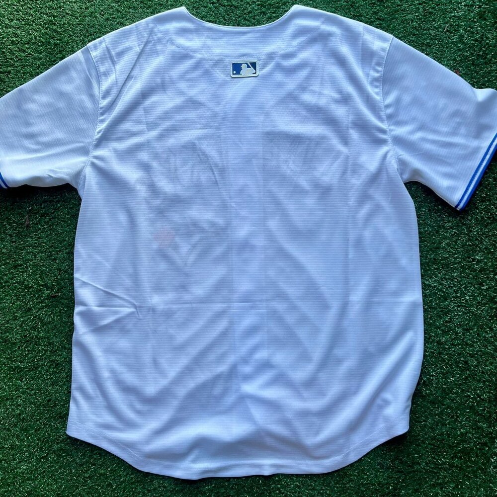 Toronto Bluejays Away White Baseball Jersey - Fan Shirt - New - Picture 4 of 5